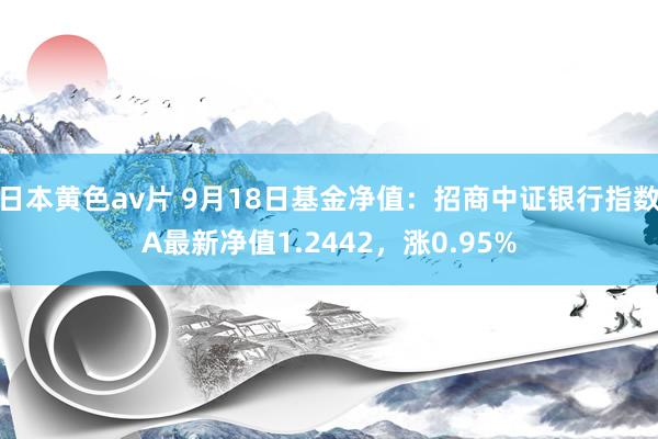 日本黄色av片 9月18日基金净值：招商中证银行指数A最新净值1.2442，涨0.95%