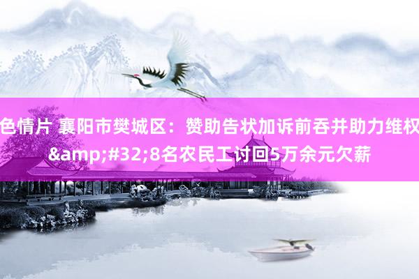 色情片 襄阳市樊城区：赞助告状加诉前吞并助力维权&#32;8名农民工讨回5万余元欠薪