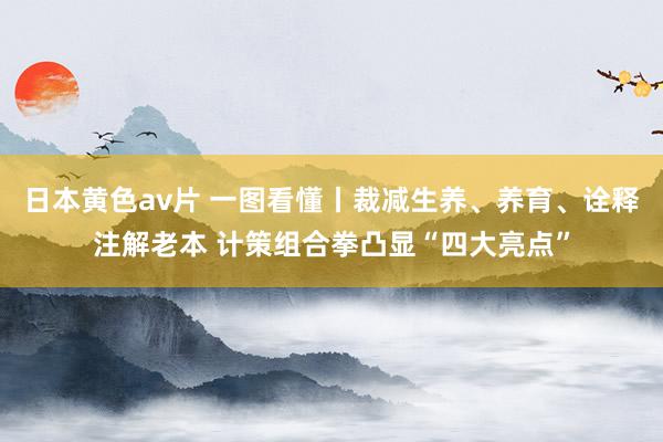 日本黄色av片 一图看懂丨裁减生养、养育、诠释注解老本 计策组合拳凸显“四大亮点”