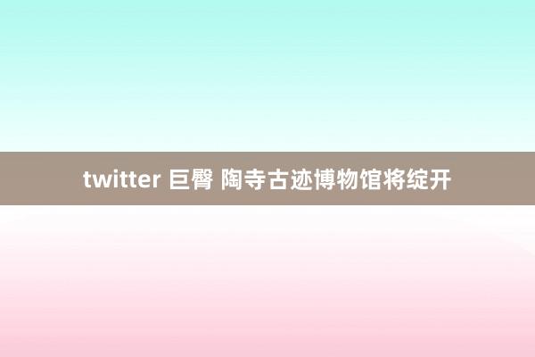 twitter 巨臀 陶寺古迹博物馆将绽开