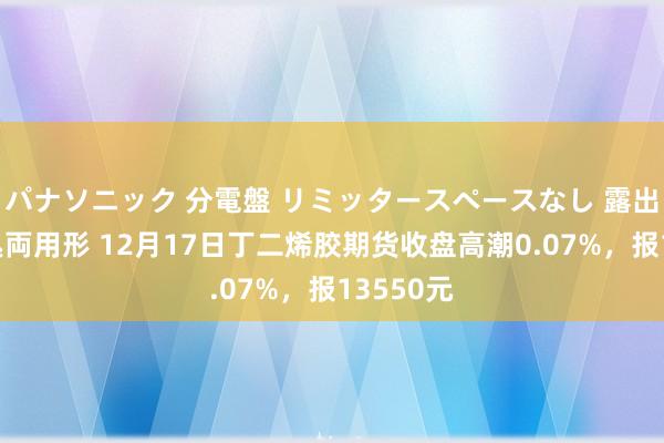 パナソニック 分電盤 リミッタースペースなし 露出・半埋込両用形 12月17日丁二烯胶期货收盘高潮0.07%，报13550元