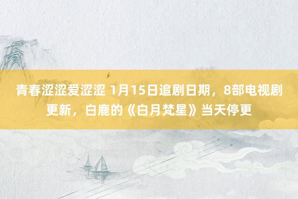 青春涩涩爱涩涩 1月15日追剧日期，8部电视剧更新，白鹿的《白月梵星》当天停更